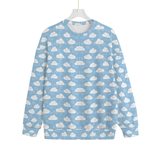 Unisex Drop-shoulder Knitted Fleece Sweater - view 1