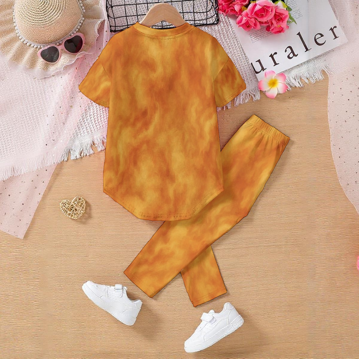 Unisex Kids' Casual Top and Pants Set