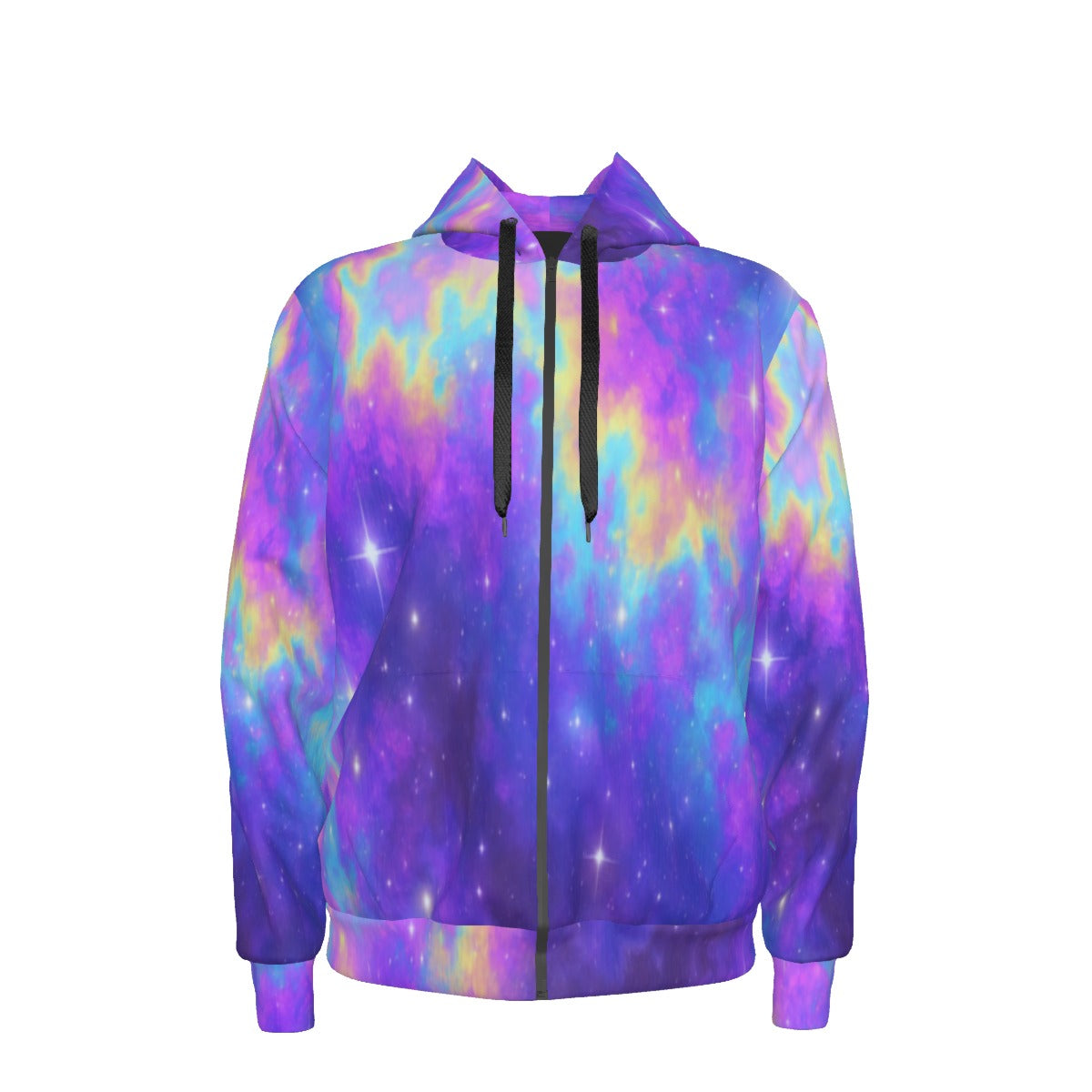 Unisex Zipper Hoodie With Black Lining