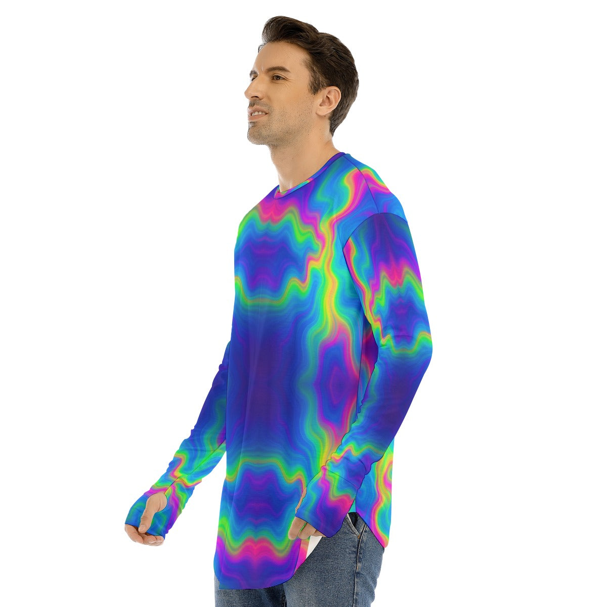 Men's Fingerless Long Sleeve T-shirt