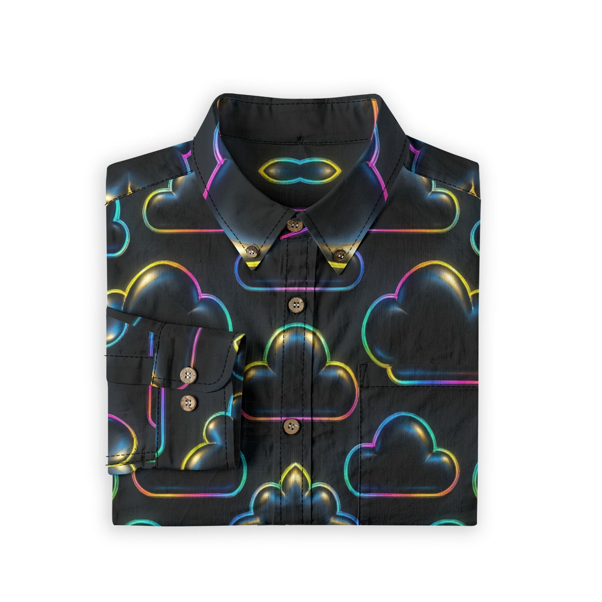 Men's Casual Lapel Long Sleeve Shirt|125GSM Cotton