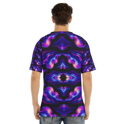 Men's Raglan Sleeve T-shirt With Button Closure