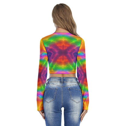 Women's Round Neck Crop Top T-Shirt