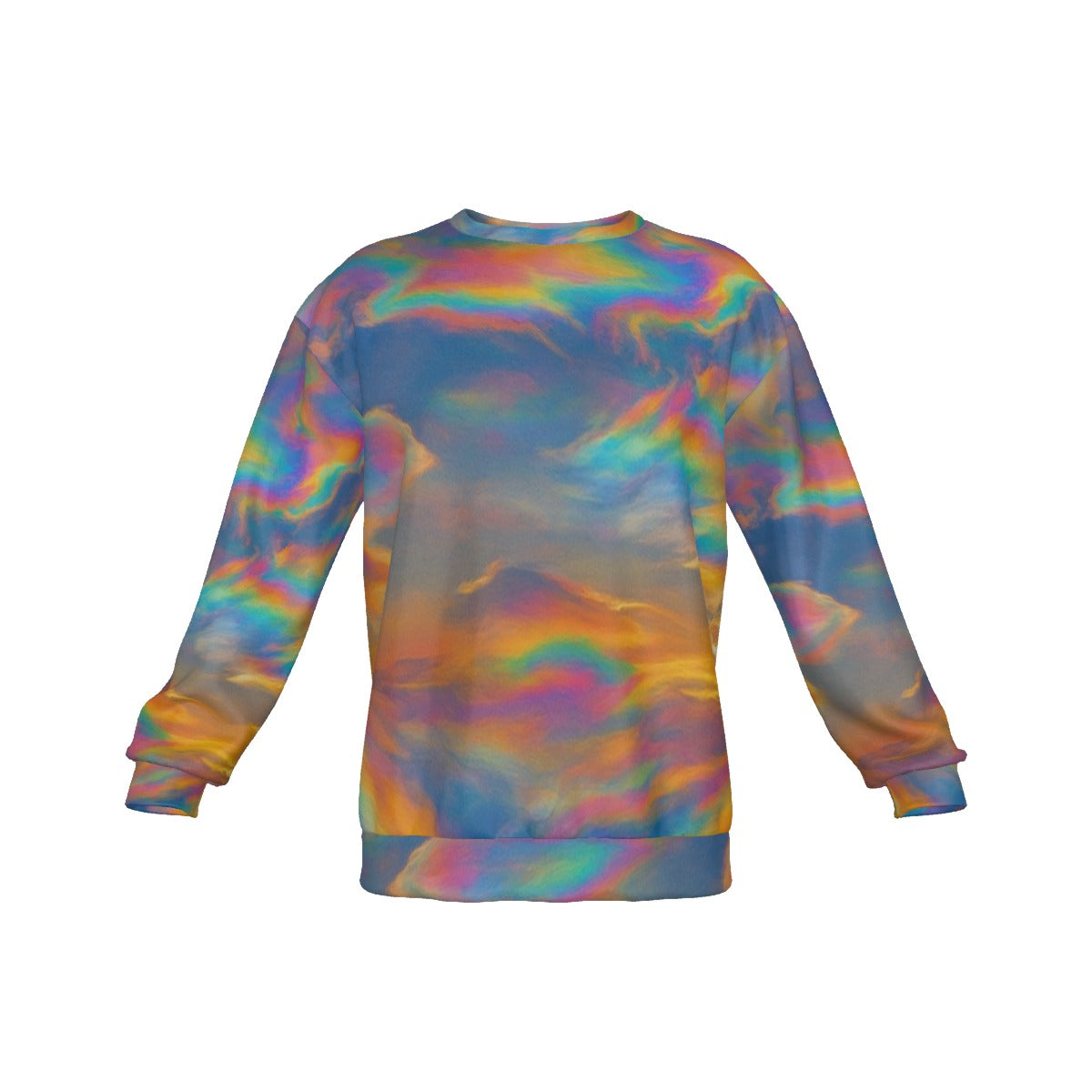 Men's Drop Shoulder Round Neck Long-Sleeved Sweatshirt