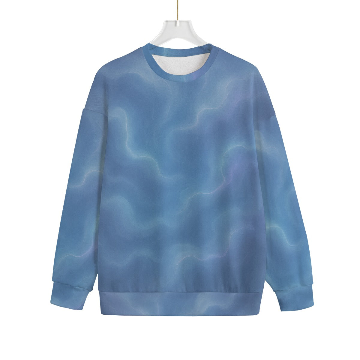 Unisex Drop-shoulder Knitted Fleece Sweater - view 1