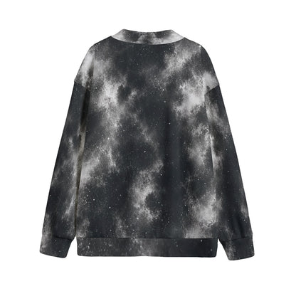 Unisex V-neck Knitted Fleece Cardigan With Button Closure by O’Nimbus – view 2