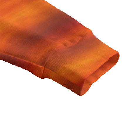 Unisex V-neck Knitted Fleece Cardigan With Button Closure