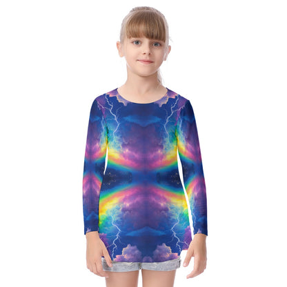 Unisex Kid's Long Sleeve O-neck T-shirt