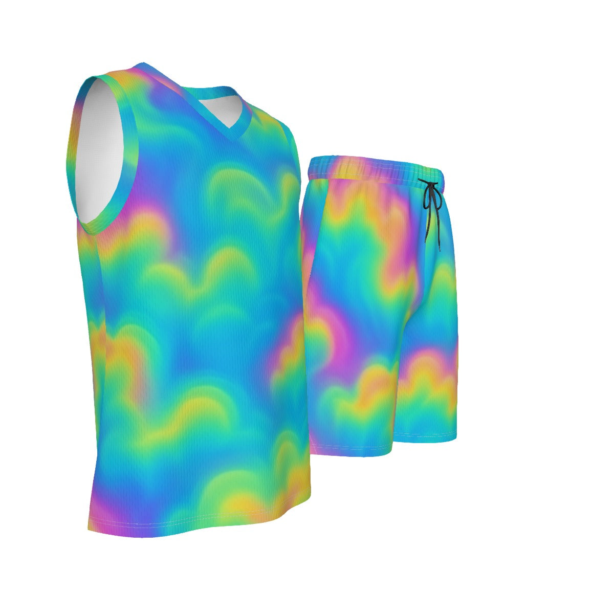 Men's V Neck Basketball Suit