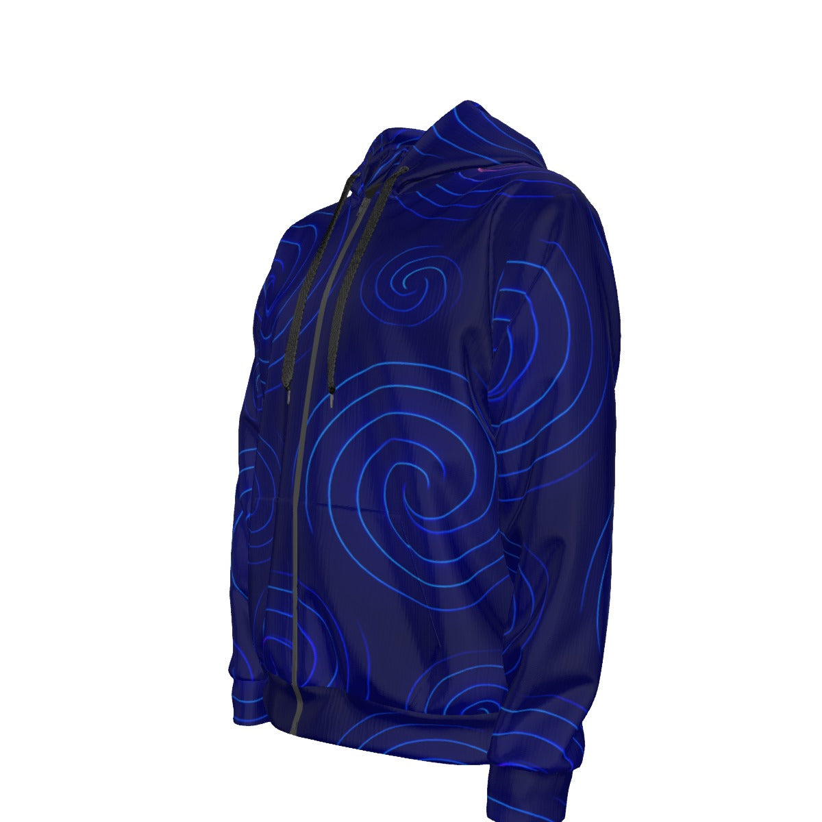 Unisex Zipper Hoodie With Black Lining