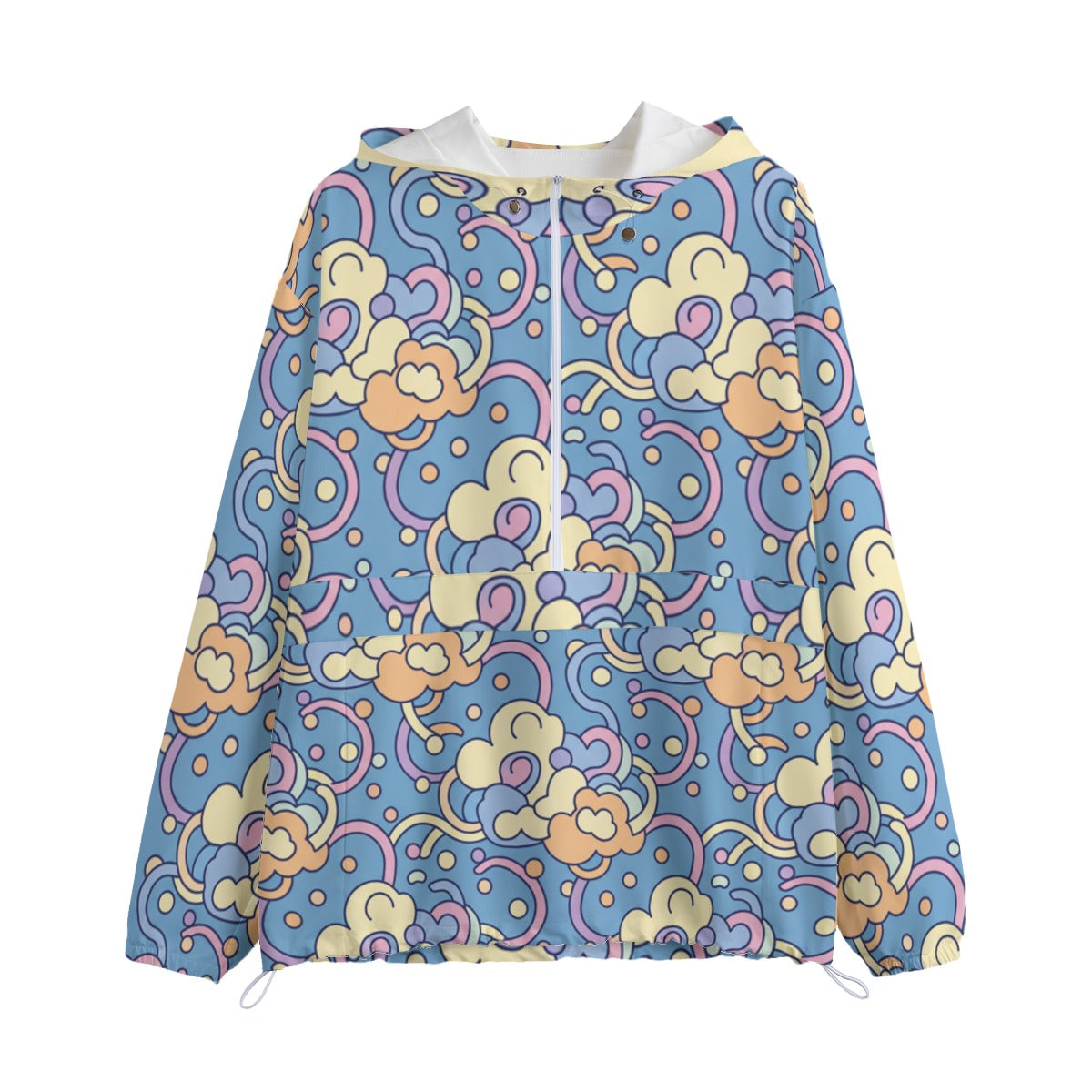 Unisex Pullover Jacket With Zipper Closure