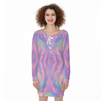 Women's Lace-Up Sweatshirt