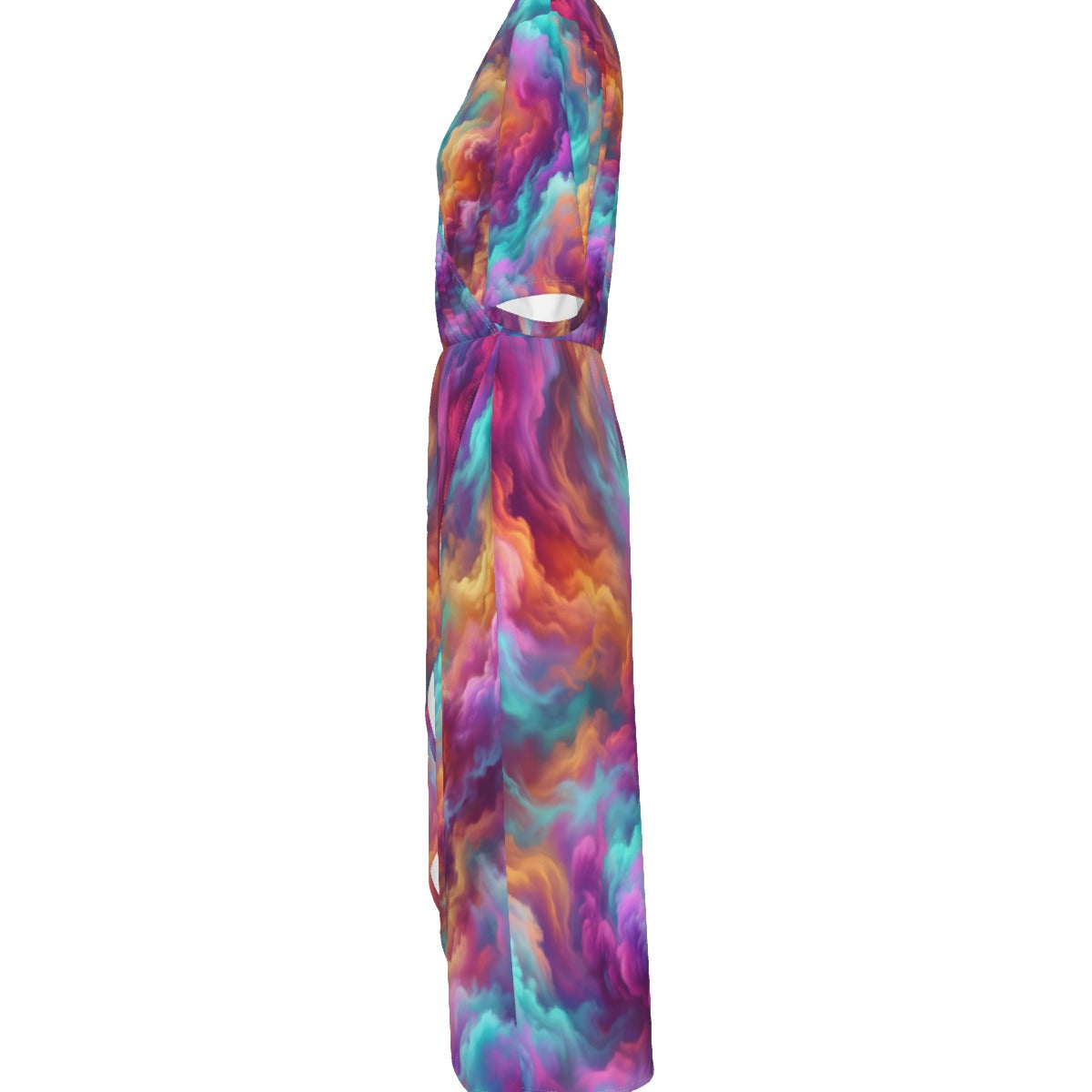 Women's Short Sleeve V-neck Dress