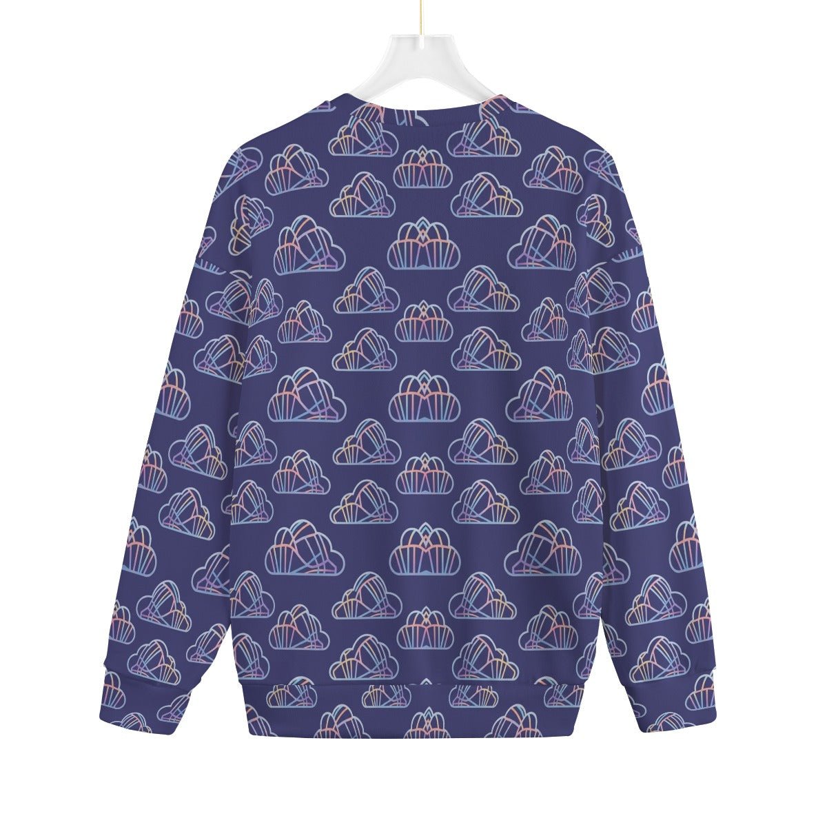 Unisex Drop-shoulder Knitted Fleece Sweater - view 2