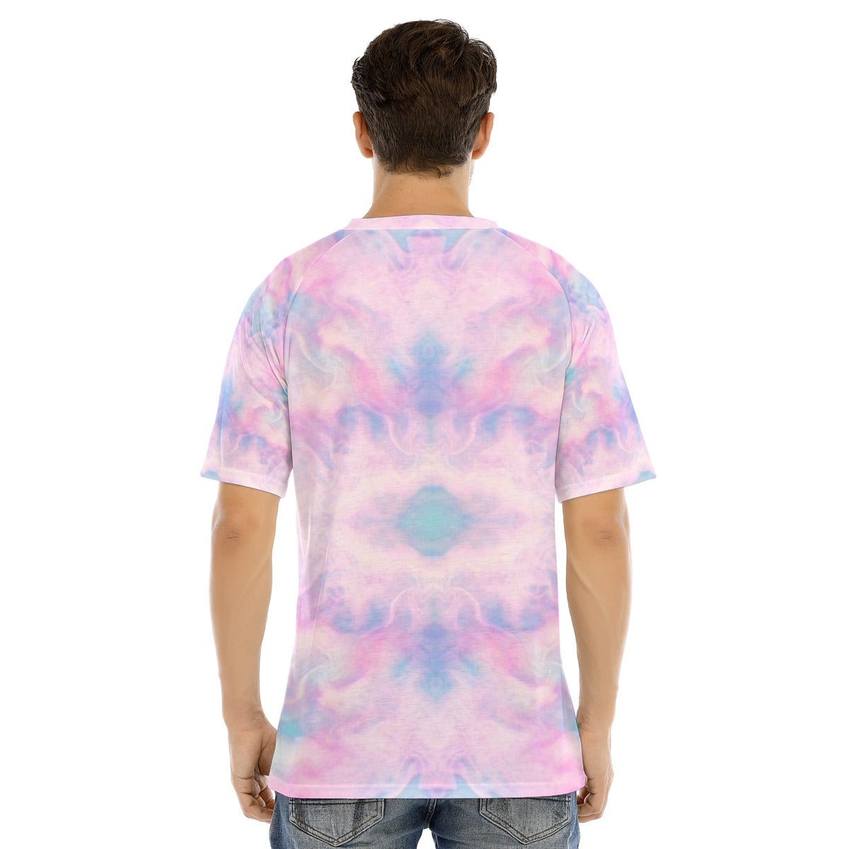 Men's Raglan Sleeve T-shirt With Button Closure
