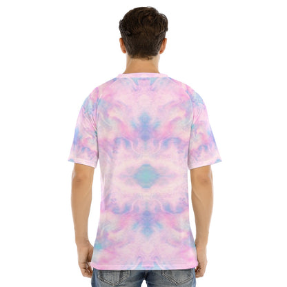 Men's Raglan Sleeve T-shirt With Button Closure