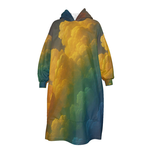 Unisex Kid's Sherpa Fleece Mid-Length Hoodie Blanket