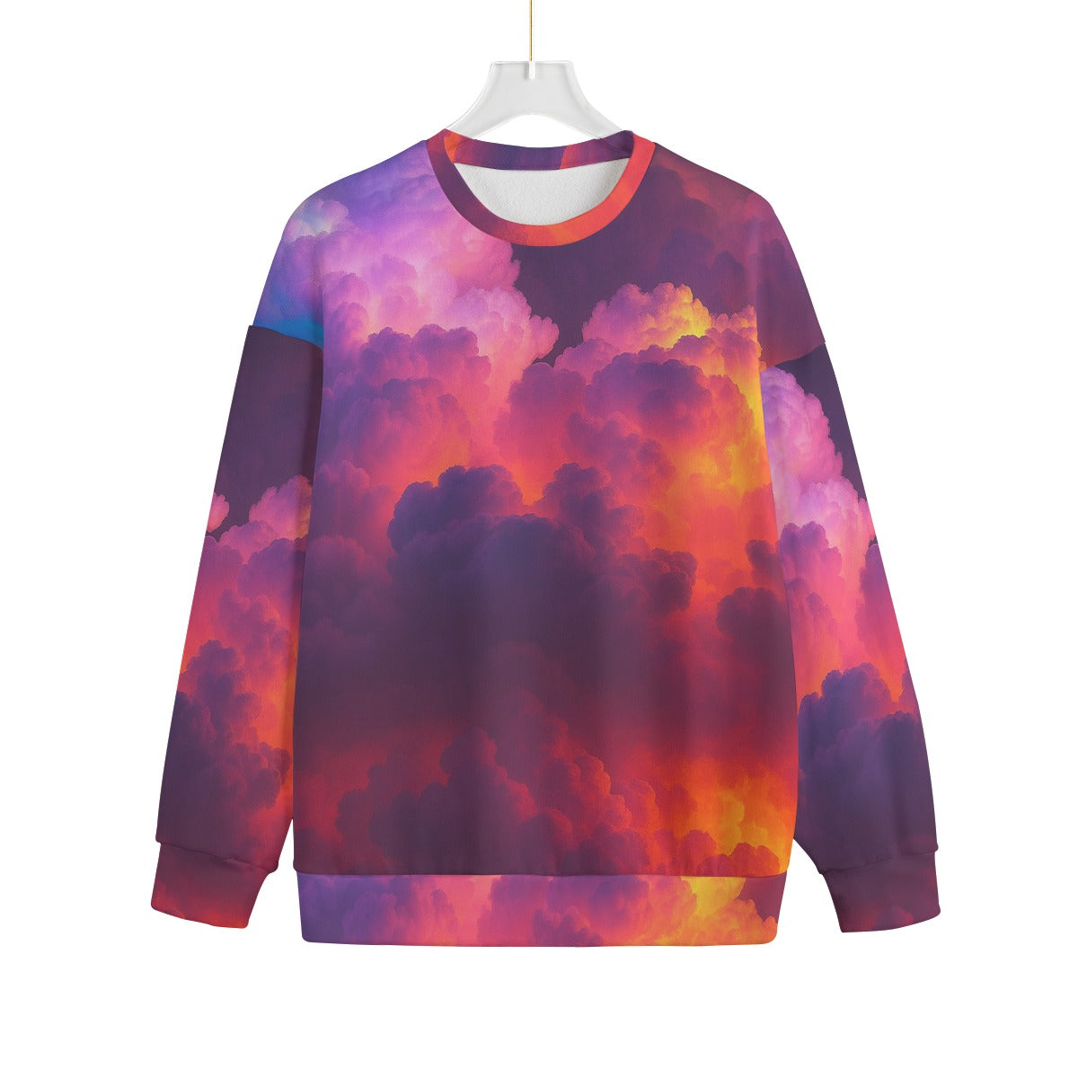 Unisex Drop-shoulder Knitted Fleece Sweater - view 1