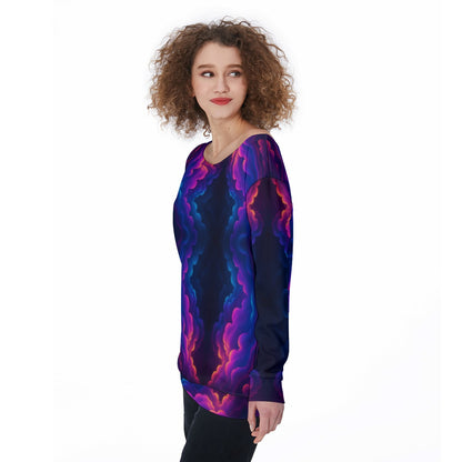 Women's Off-Shoulder Sweatshirt