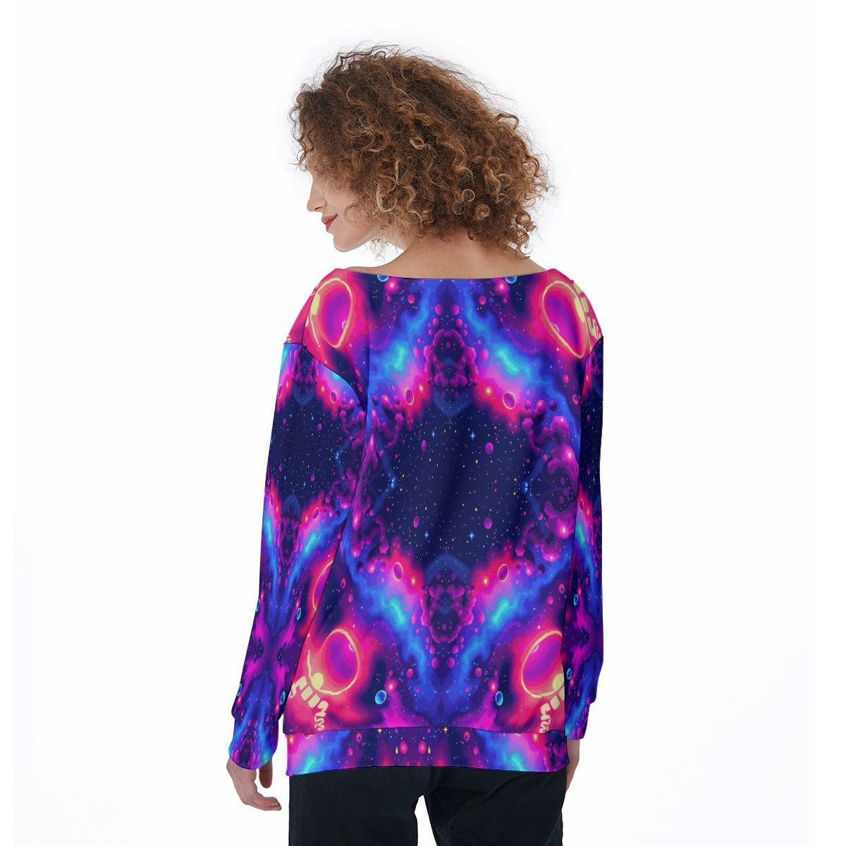 Women's Off-Shoulder Sweatshirt
