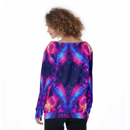 Women's Off-Shoulder Sweatshirt