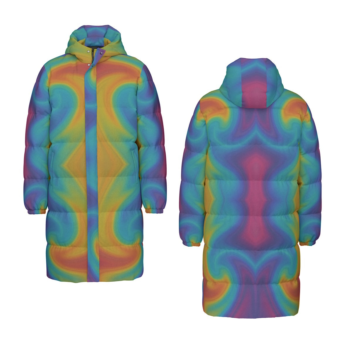 Unisex Long Down Jacket