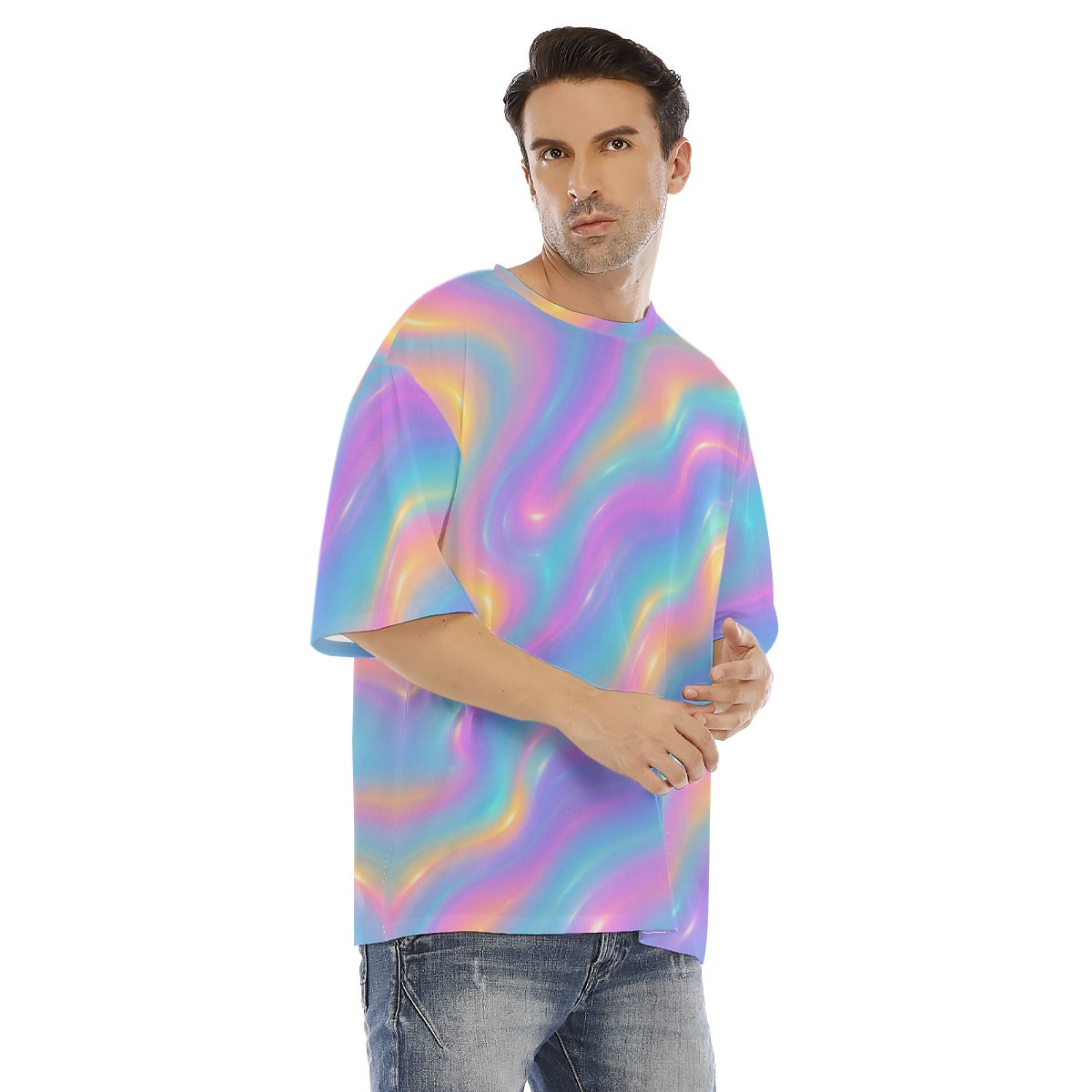 Men's Drop Shoulder T-shirt With Short Sleeve