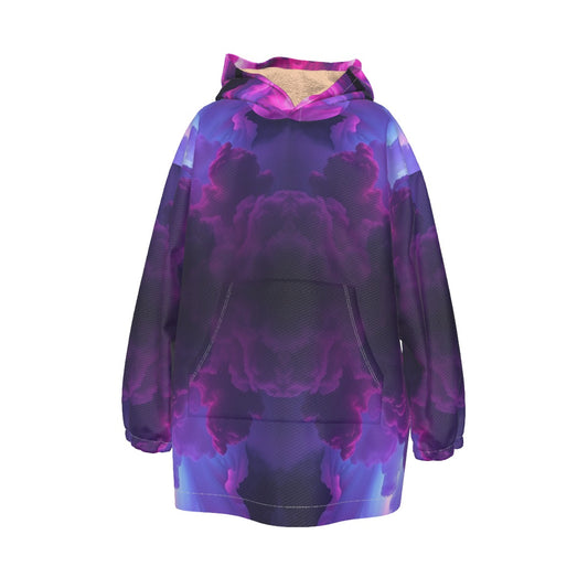 Unisex Kid's Sherpa Fleece Hoodie Blanket