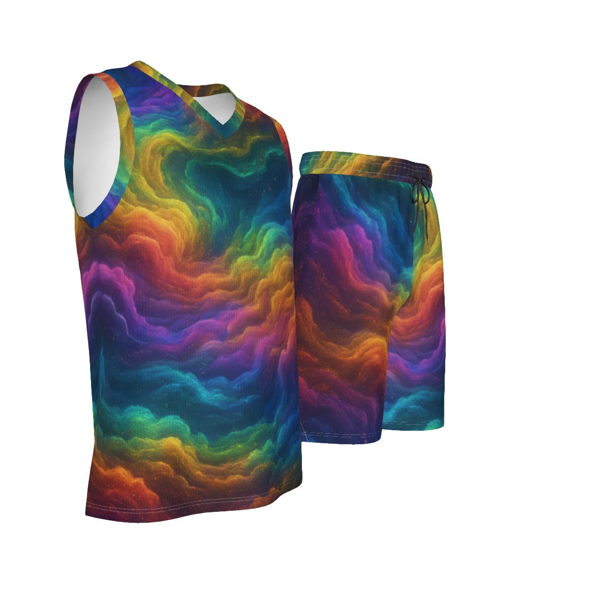 Men's V Neck Basketball Suit