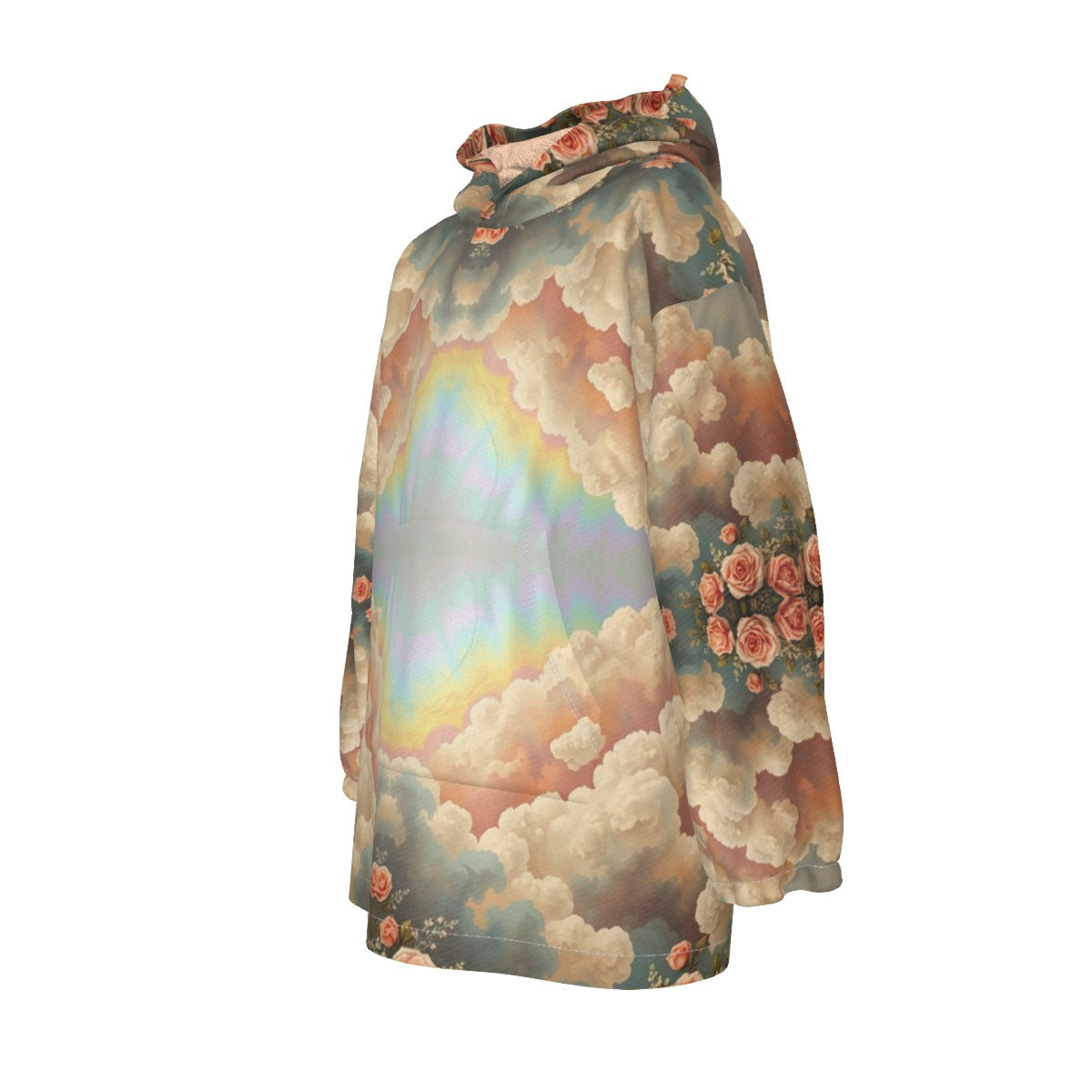 Unisex Kid's Sherpa Fleece Hoodie Blanket