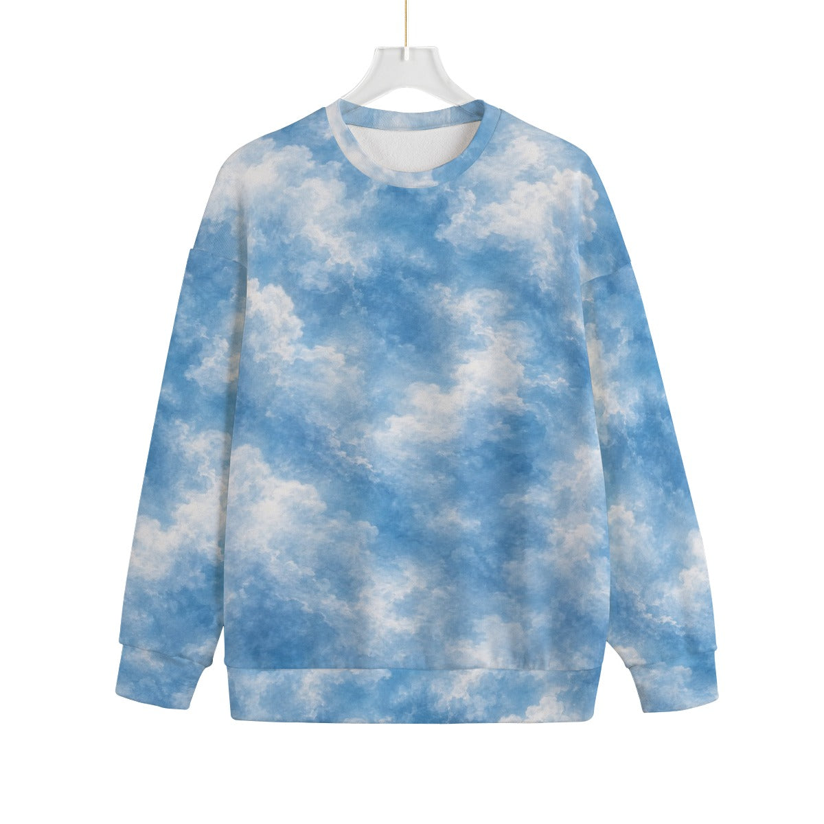 Unisex Drop-shoulder Knitted Fleece Sweater - view 1