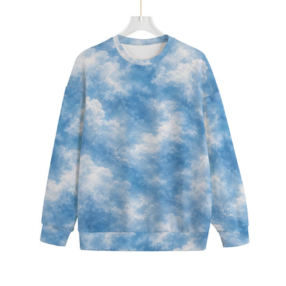 Unisex Drop-shoulder Knitted Fleece Sweater - view 1