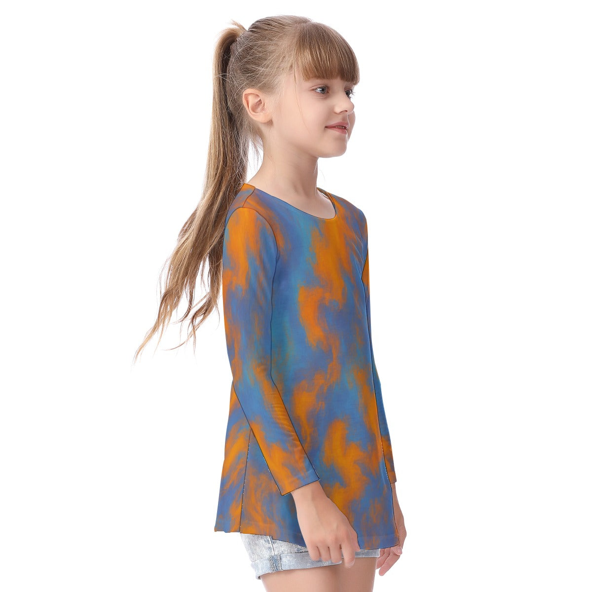 Unisex Kid's Long Sleeve O-neck T-shirt