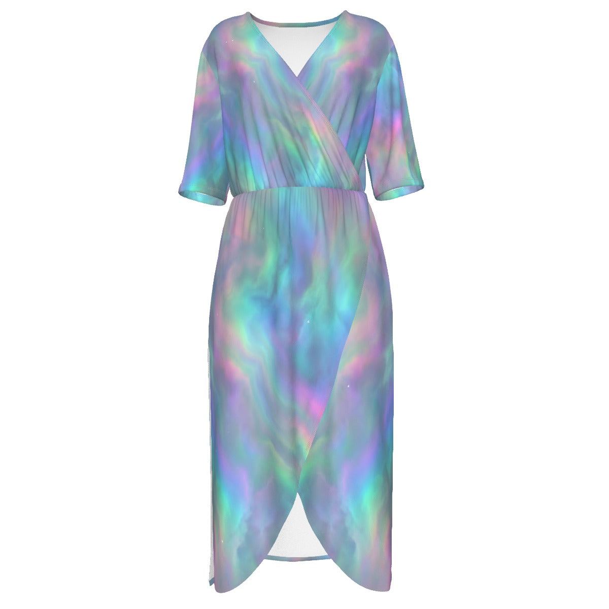 Women's Short Sleeve V-neck Dress