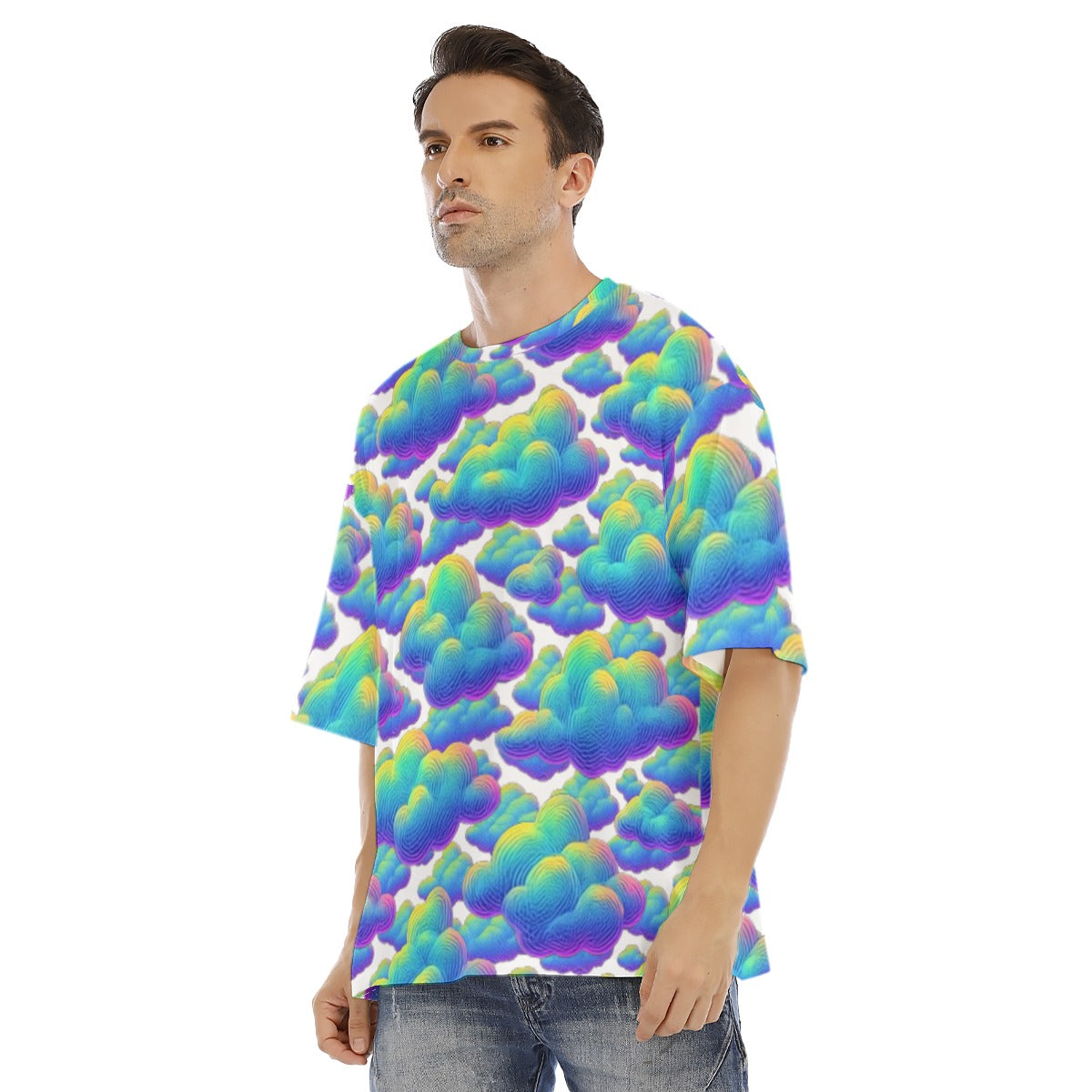 Men's Drop Shoulder T-shirt With Short Sleeve