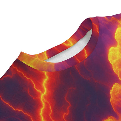 Unisex Drop-shoulder Knitted Fleece Sweater - view 3