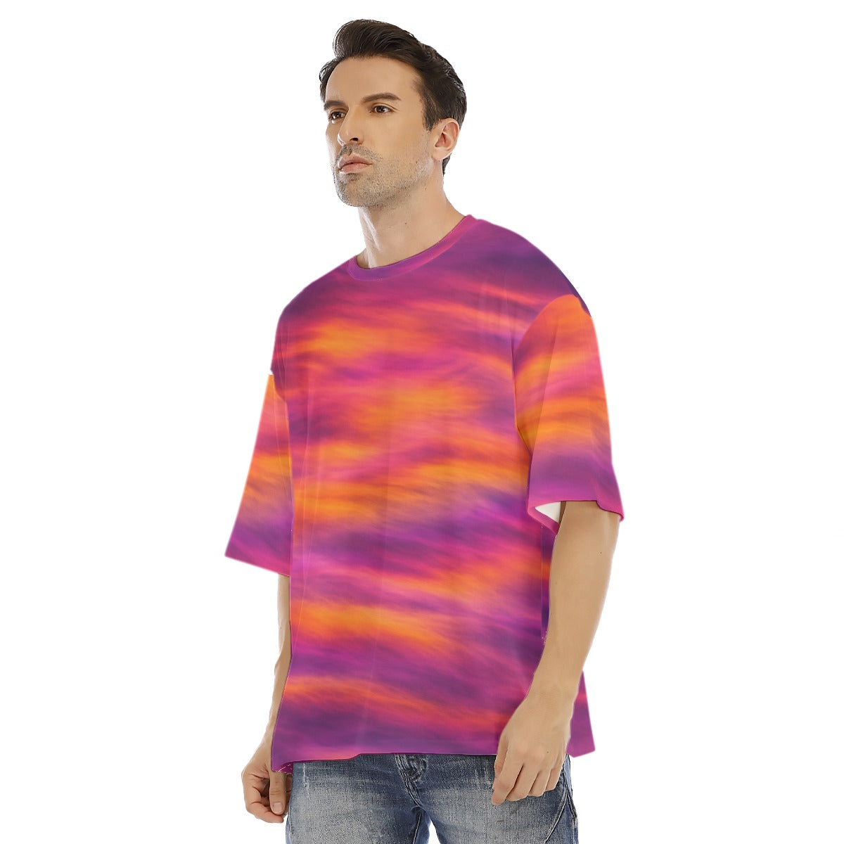 Men's Drop Shoulder T-shirt With Short Sleeve