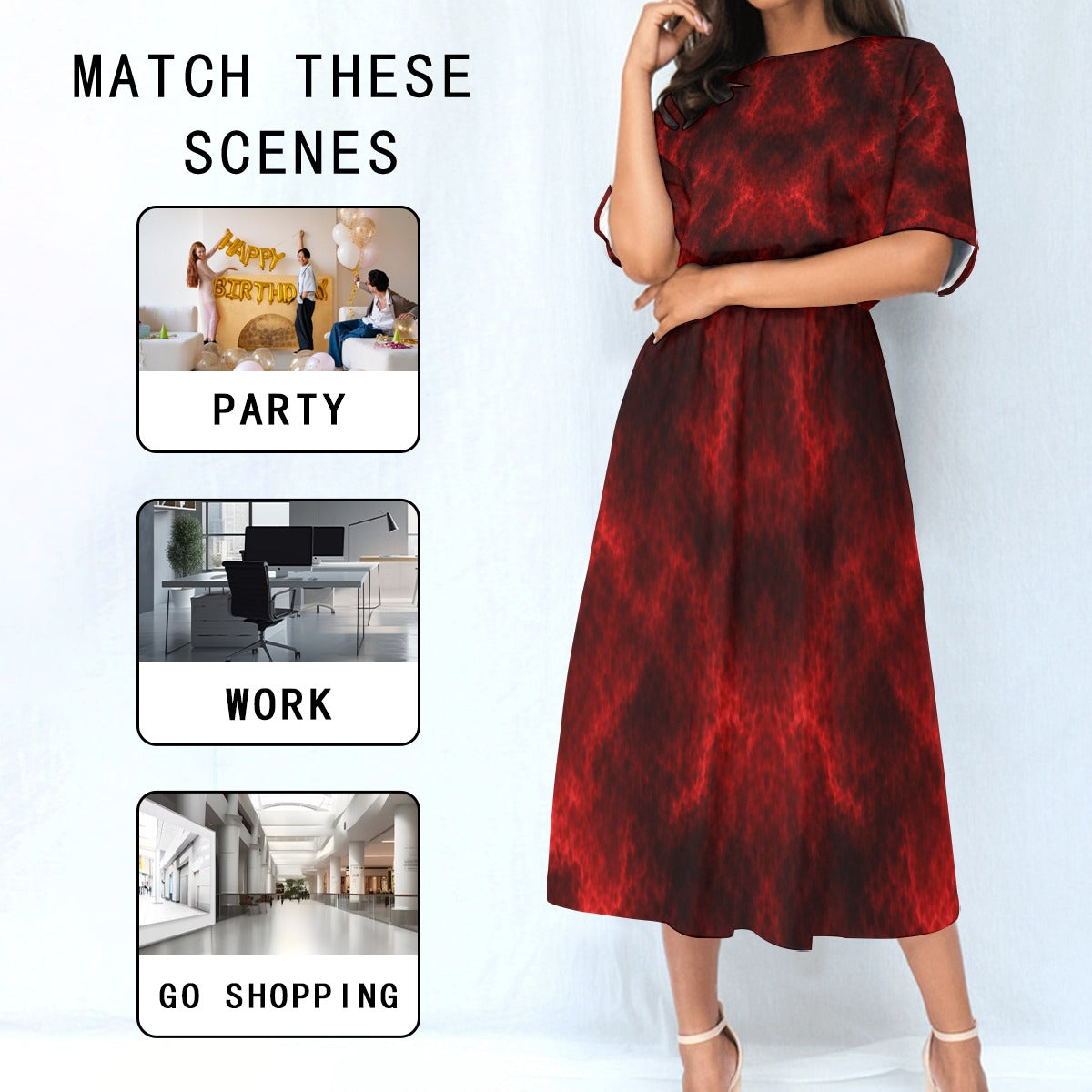 Women's Elastic Waist Dress