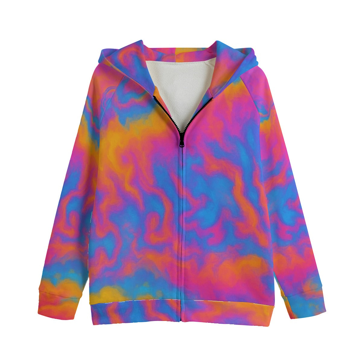 Unisex Kid's Zip Up Raglan Sleeve Hoodie | 310GSM Cotton