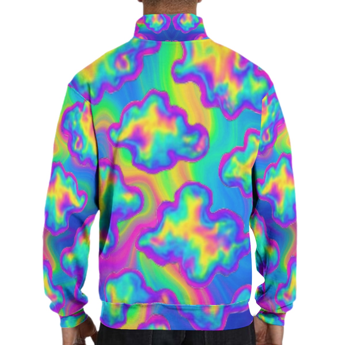 Men's Hidden Half-Zip Placket Hoodie