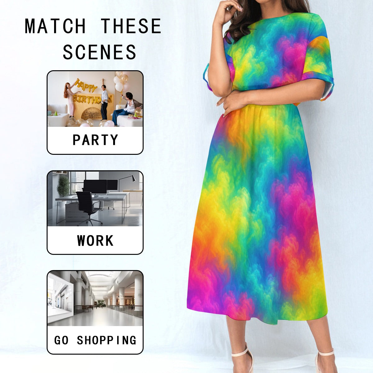 Women's Elastic Waist Dress