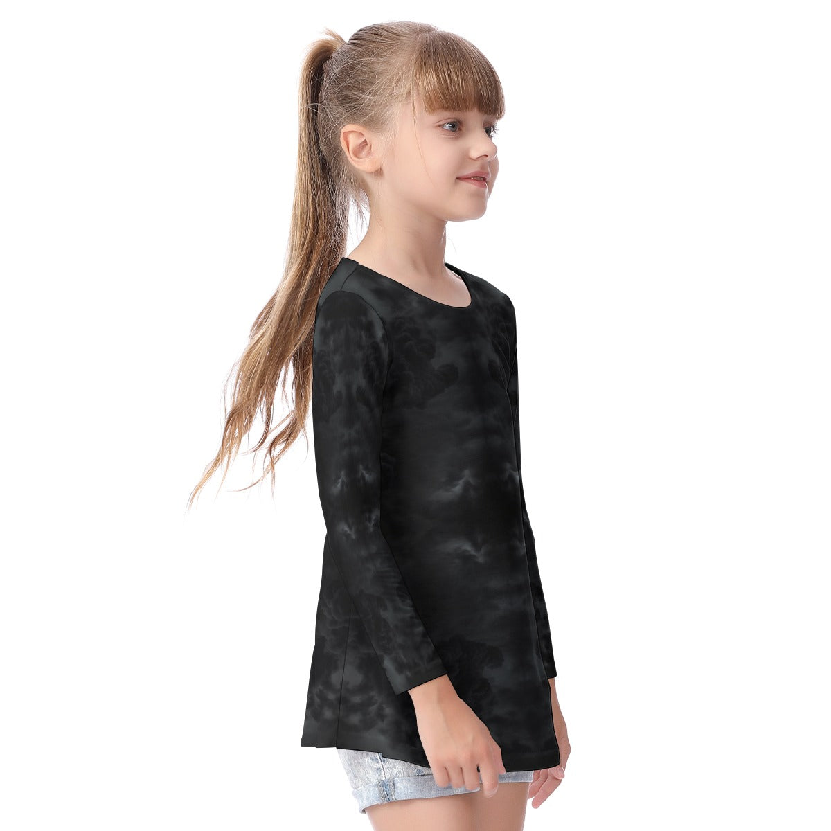 Unisex Kid's Long Sleeve O-neck T-shirt