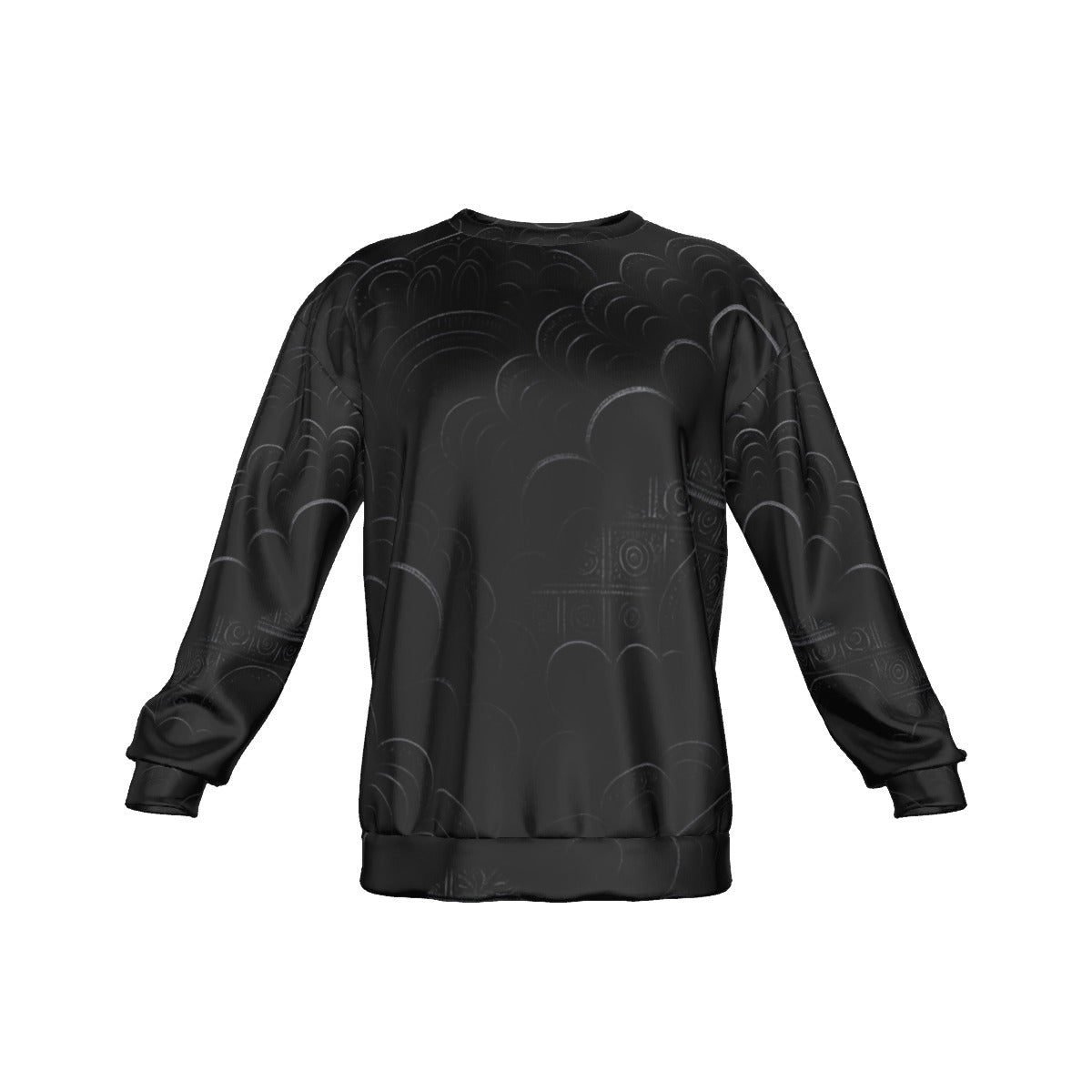Men's Drop Shoulder Round Neck Long-Sleeved Sweatshirt