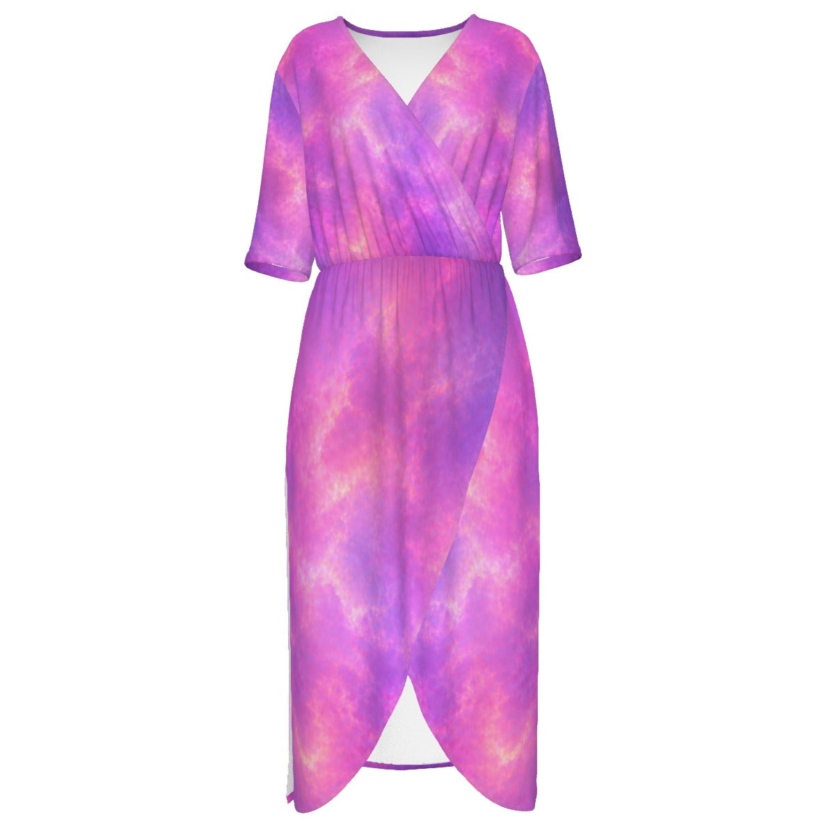 Women's Short Sleeve V-neck Dress