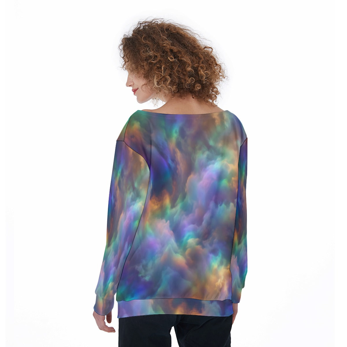 Women's Off-Shoulder Sweatshirt