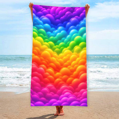 Adult Beach towel Vertical Style Printed in USA|320GSM
