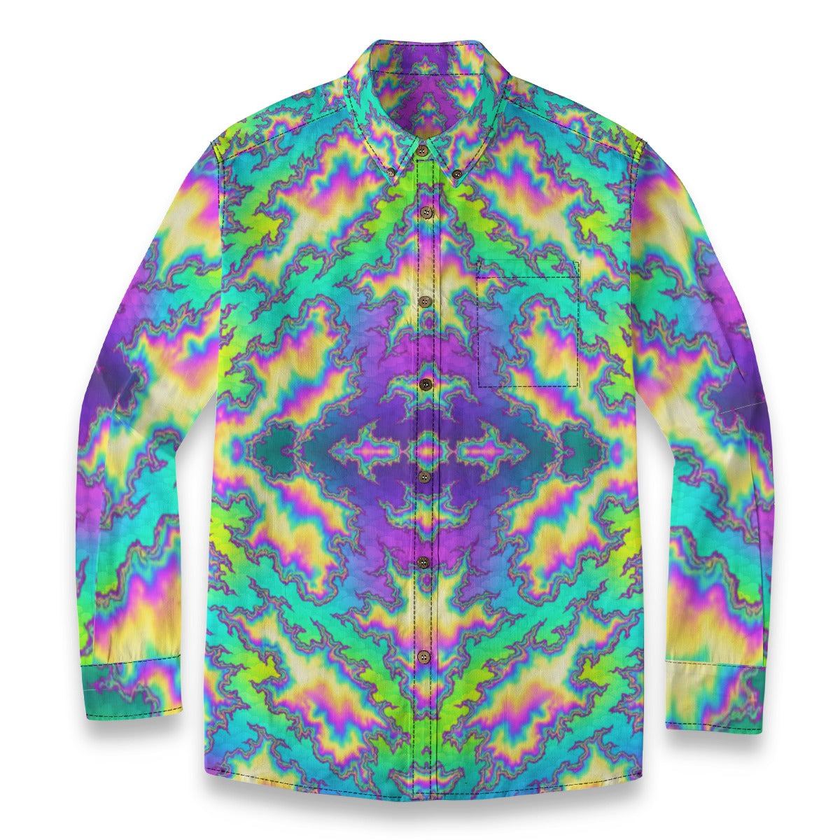 Men's Casual Lapel Long Sleeve Shirt|125GSM Cotton