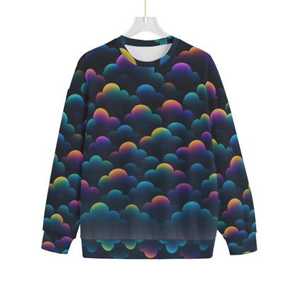 Unisex Drop-shoulder Knitted Fleece Sweater - view 1
