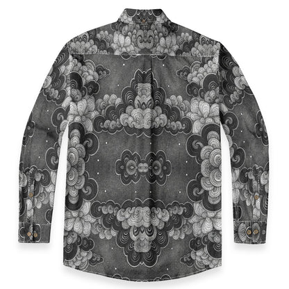 Men's Casual Lapel Long Sleeve Shirt|125GSM Cotton