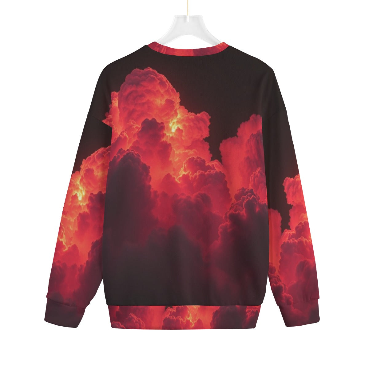 Unisex Drop-shoulder Knitted Fleece Sweater - view 2